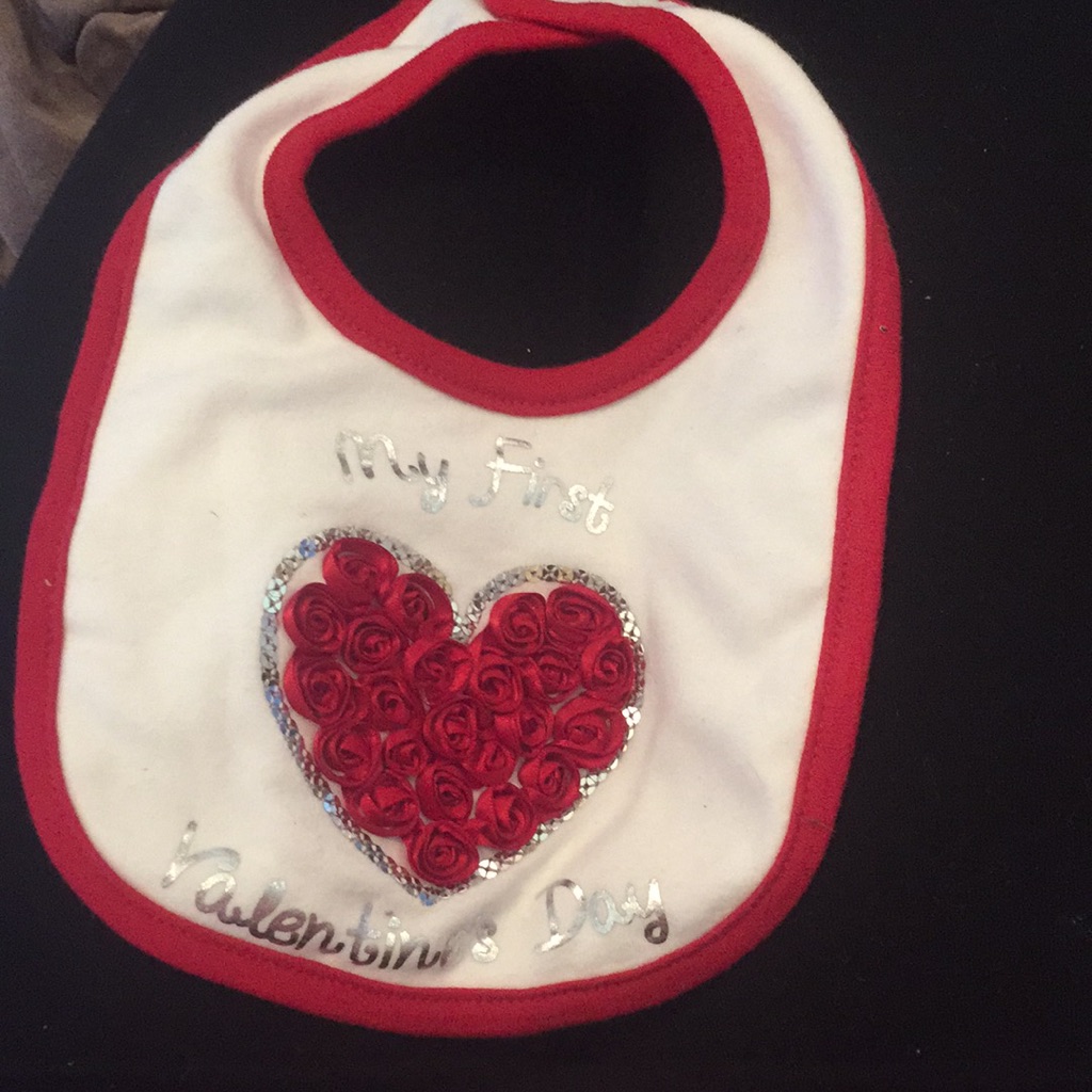 First Valentines Day Bib